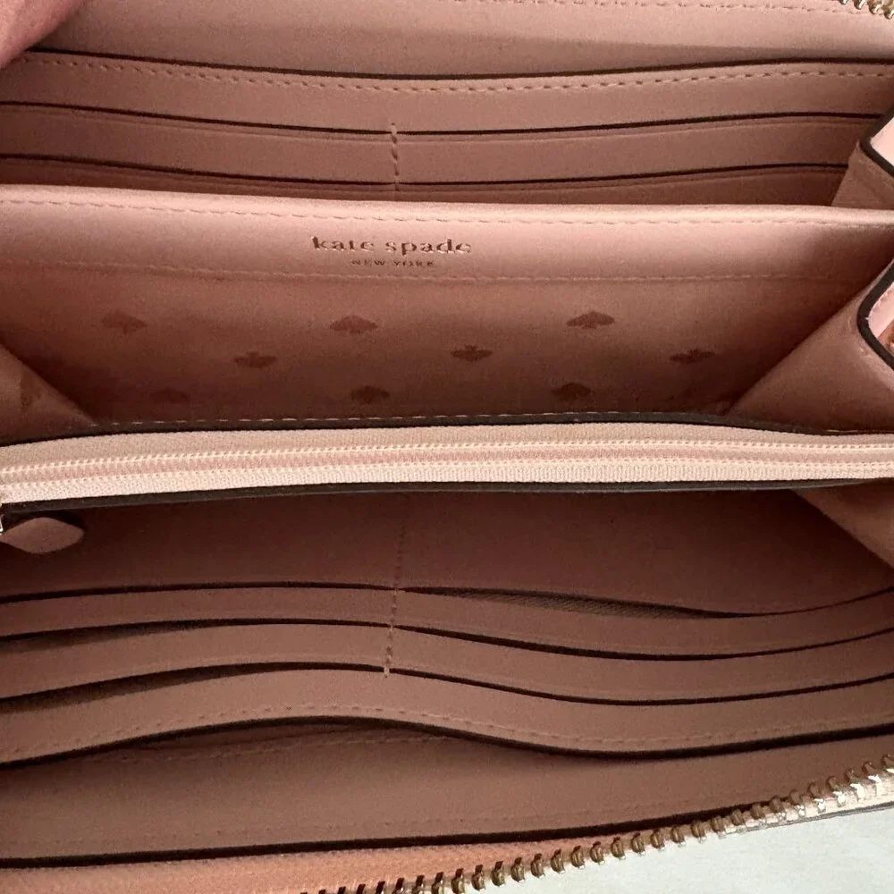 KATE SPADE Connie Medium Pink Triple Gusset Bag Satchel/Crossbody with Wallet